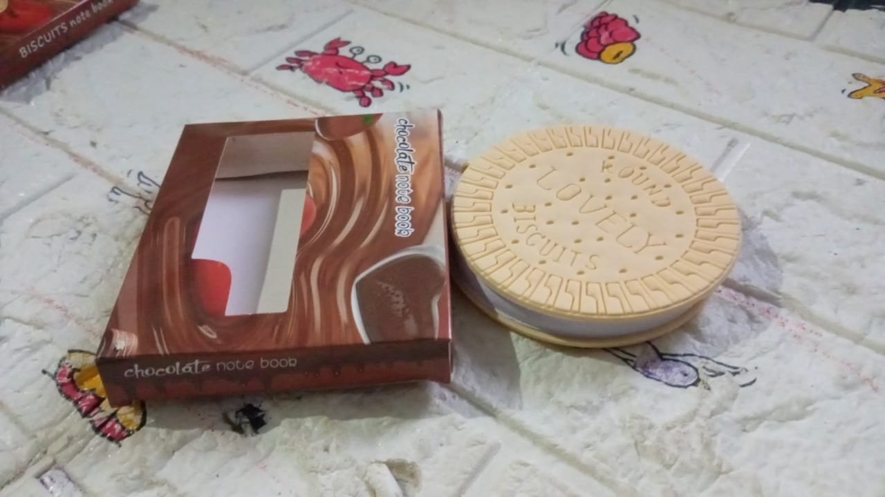 Round Chocolate Scented Notebook – Writing Practice & Early Learning Book (80 Pages)