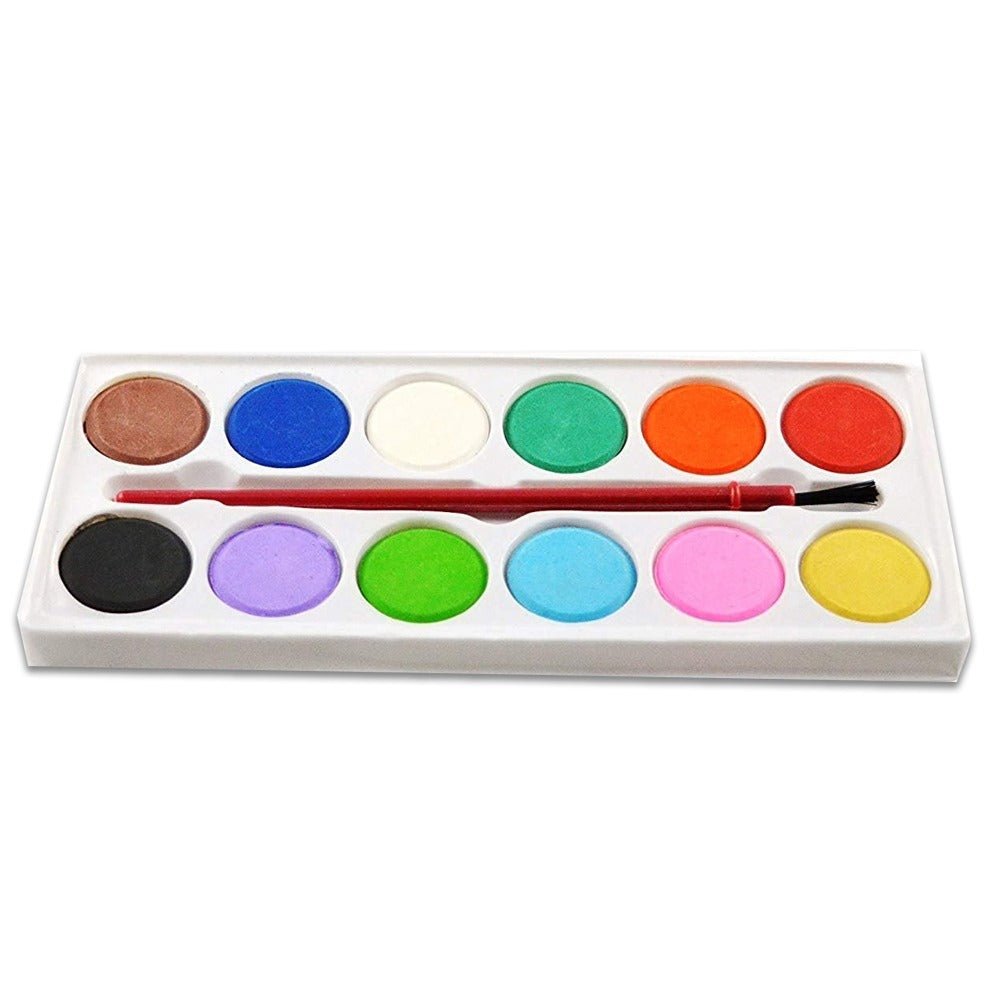 Painting Water Color Kit – 12 Shades and Paint Brush (13 Pcs)