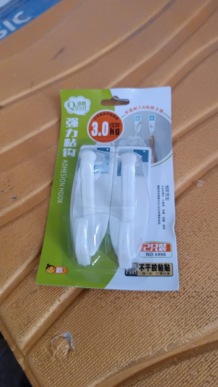 Multipurpose Wall Hooks: Strong & Self-Adhesive for Bathroom, Kitchen (Mix Desingn)