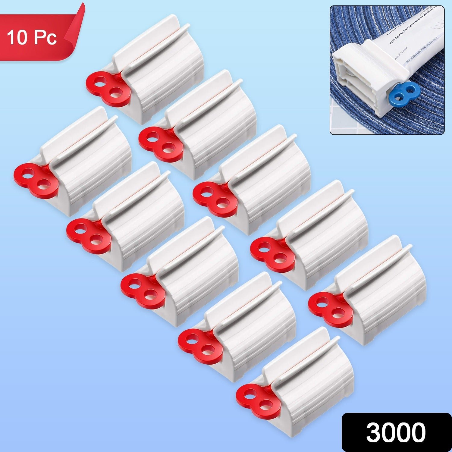 Premium Plastic Tube Squeezer Dispenser Set (10 Pc)