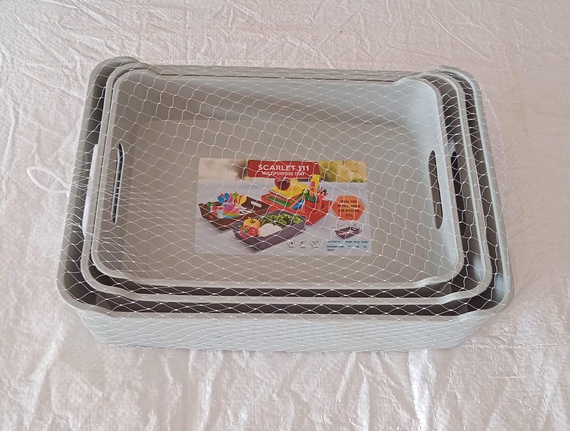 Multi Purpose Tray, Cosmetics, Stationary Set of 3