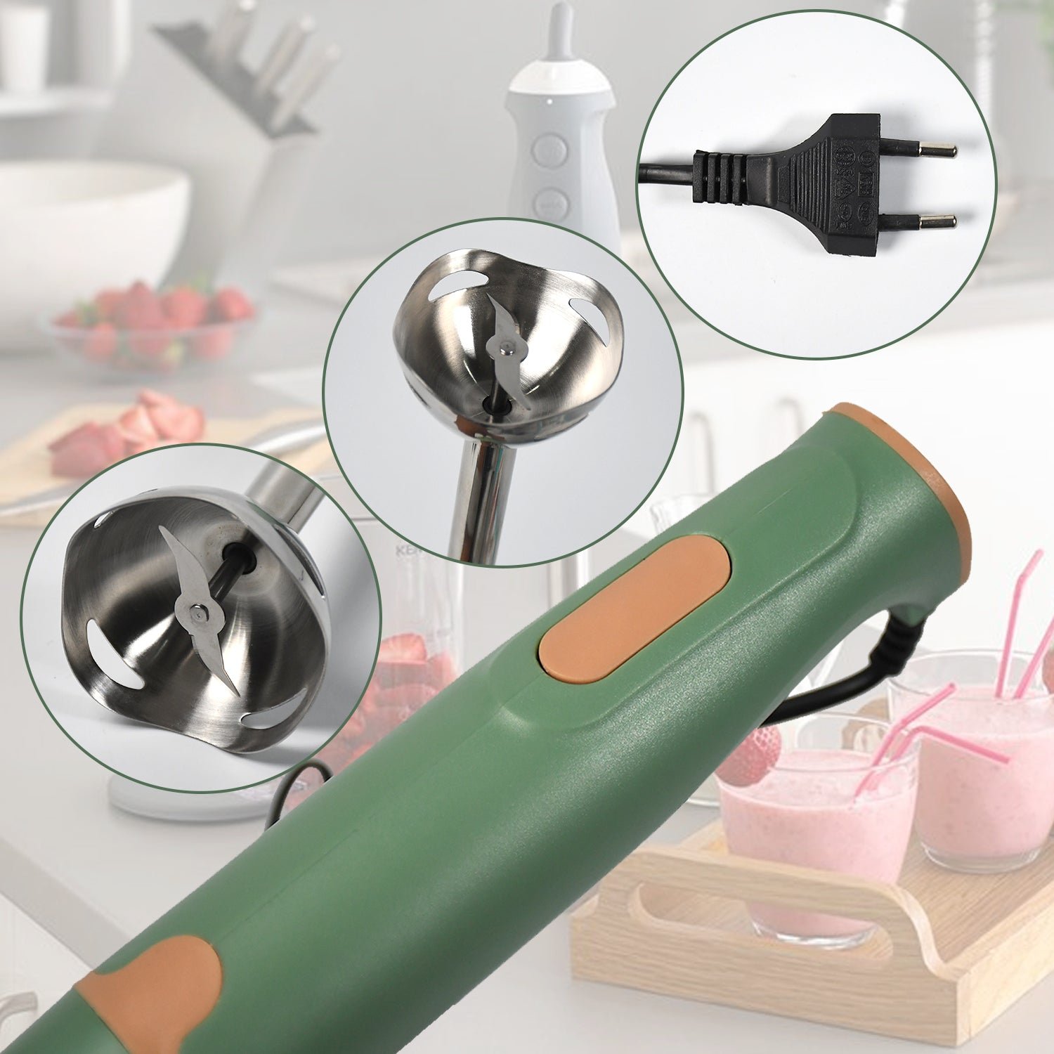 Hand Blender Multi-Purpose Hand Blender, 400W Handheld Blender