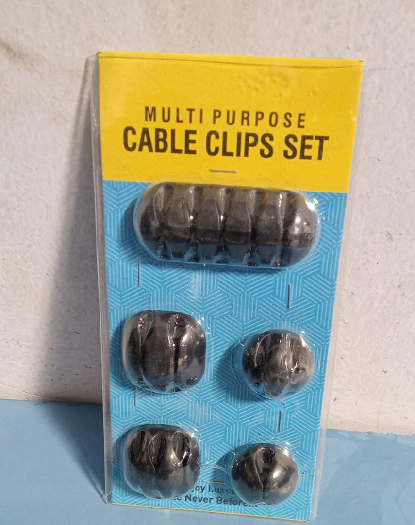 Multi-Purpose Cable Clips and Wire Organizer for Desk and Table