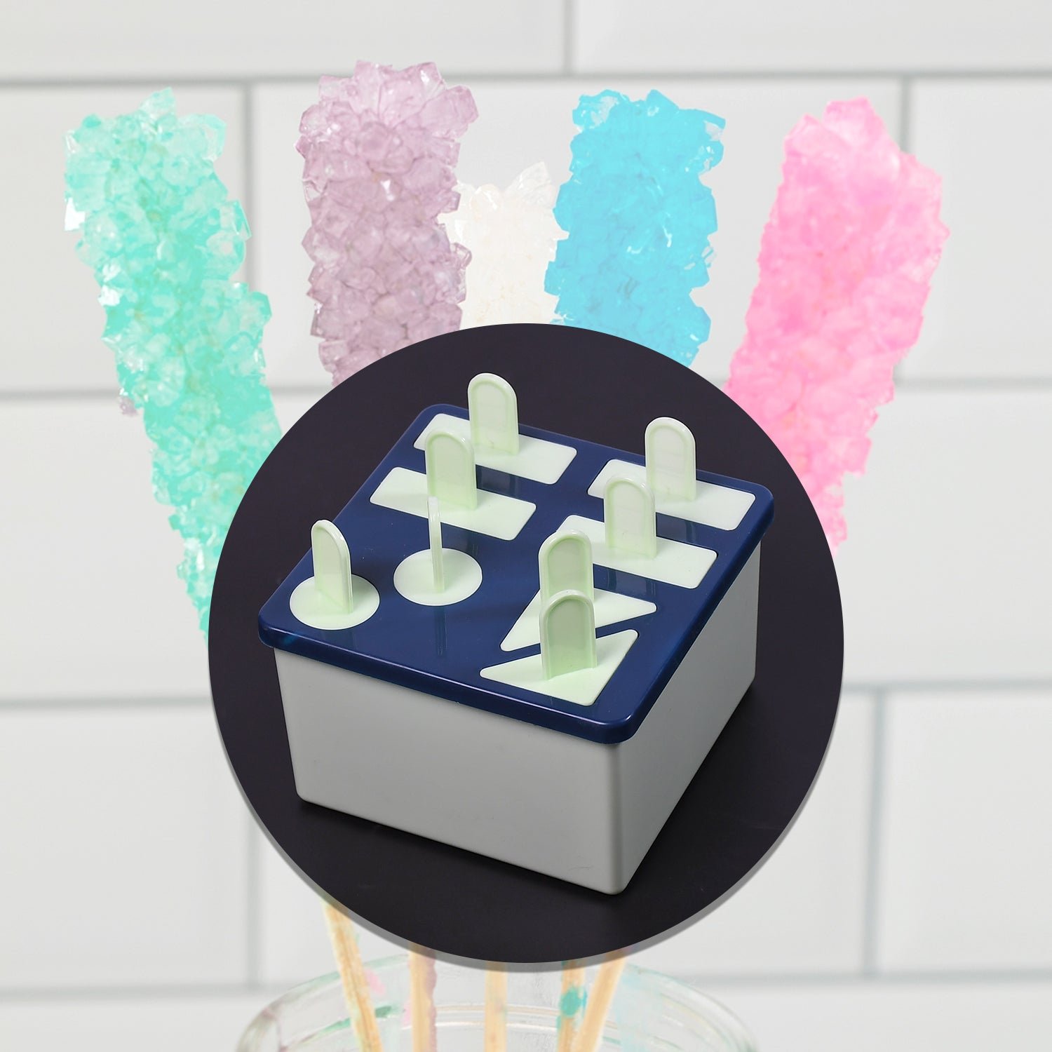 Plastic Kulfi Mold, Kulfi Molds 8 pcs Tray Ice Cream Mold Reusable