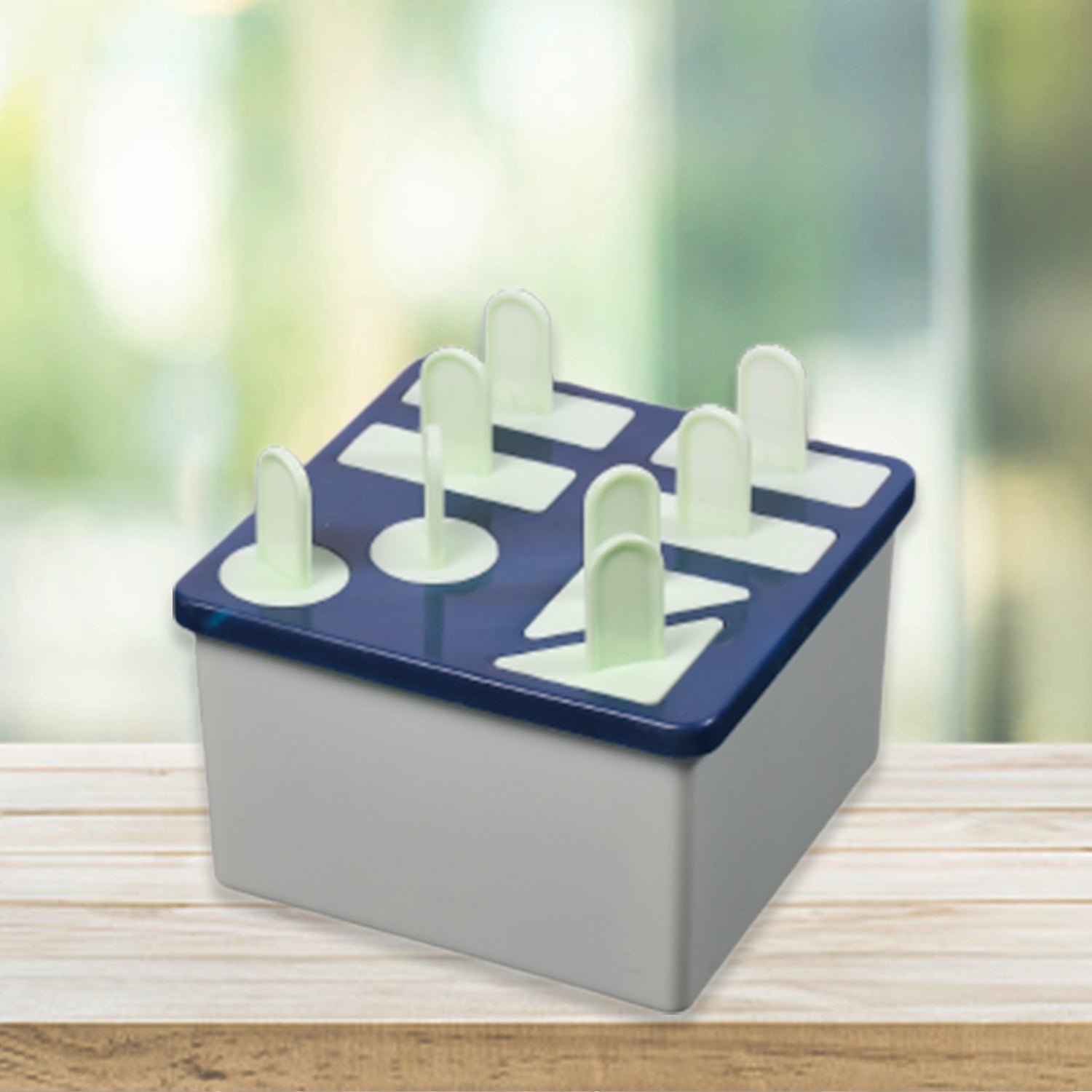 Plastic Kulfi Mold, Kulfi Molds 8 pcs Tray Ice Cream Mold (Brown Box)