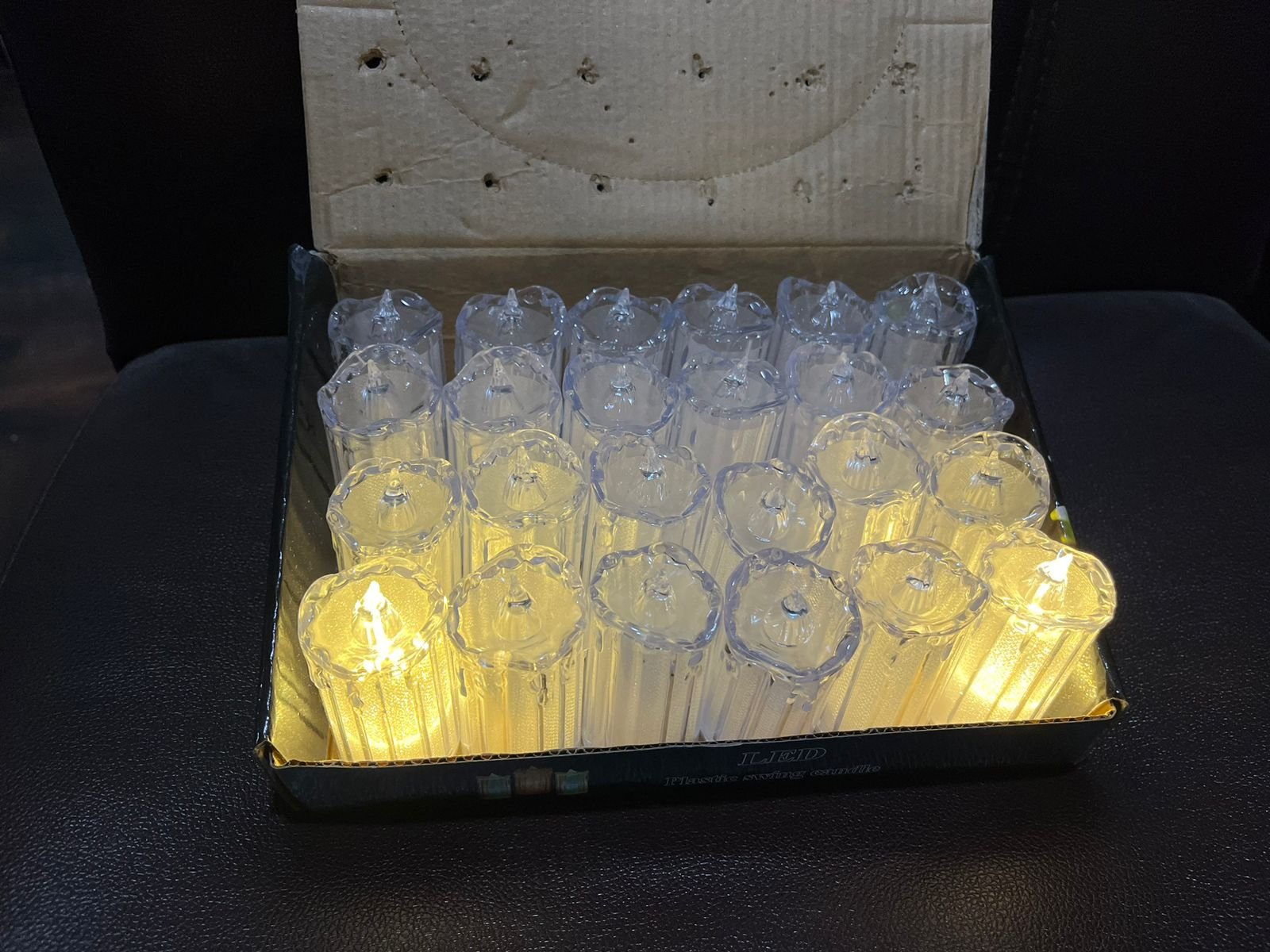 24 Pc Flameless and Smokeless Decorative Melting Candles
