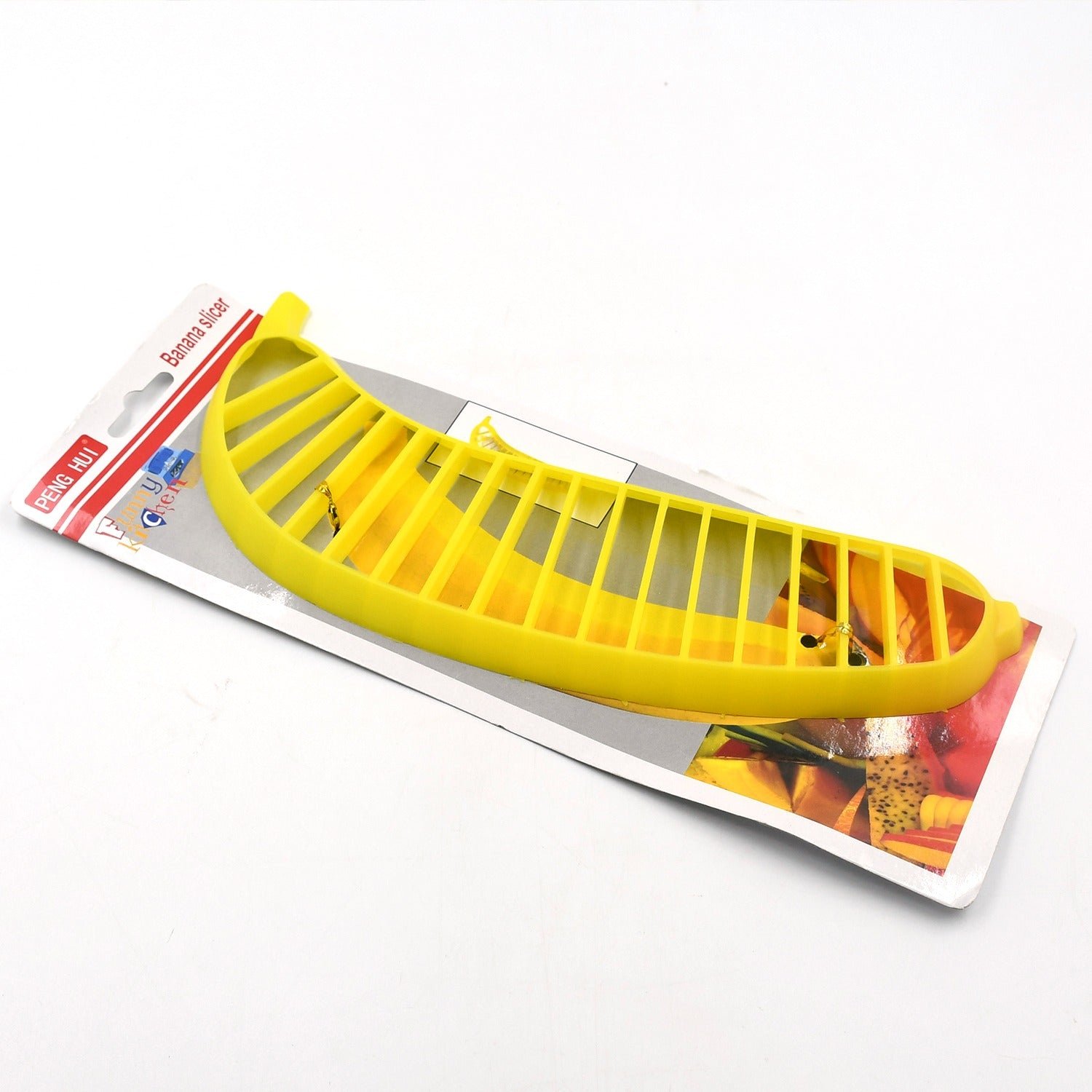 Banana Slicer- for Fruit Salads Handle Plastic Banana Fruit Slicer Cutter Chopper
