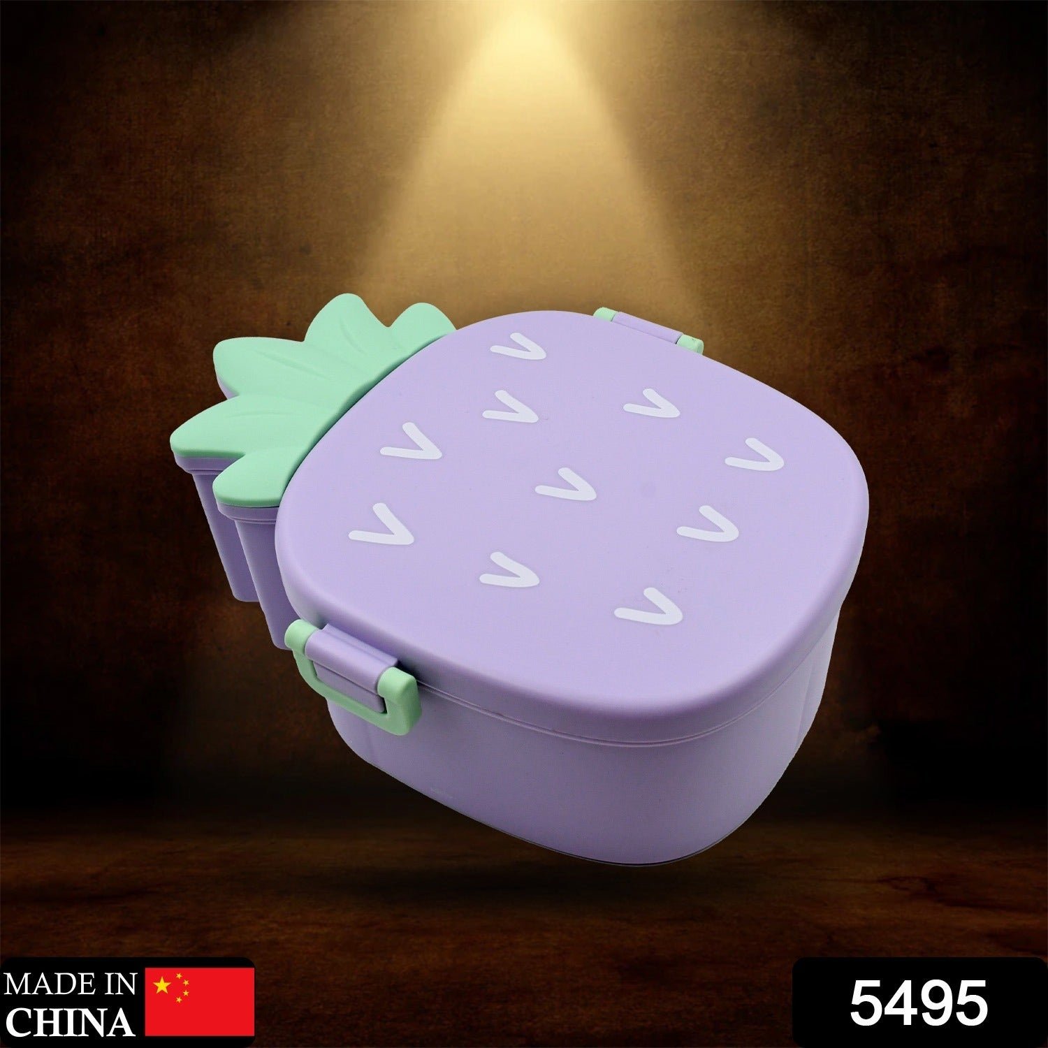 Pineapple Shaped Lunch Box with Compartments for Kids School Meals