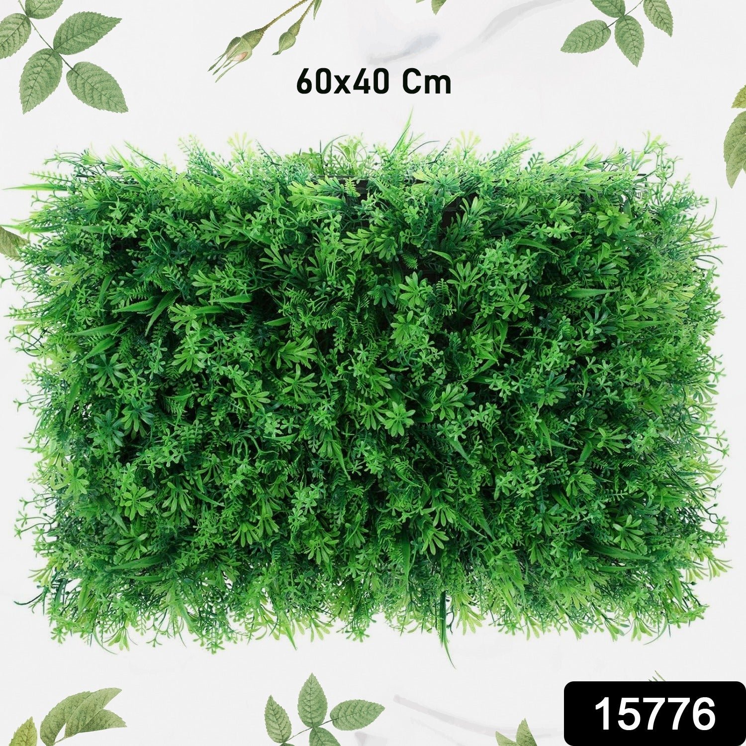 Square Grass Artificial Aquarium Fish Tank (60×40 Cm/Mix Design/1 Pc)
