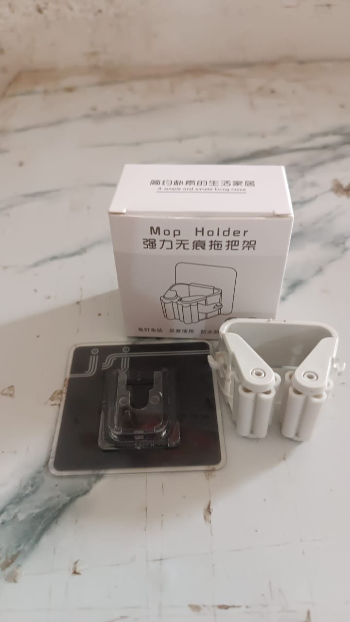 Wall Mounted Mop Broom Hanger Holder (1-Layer)