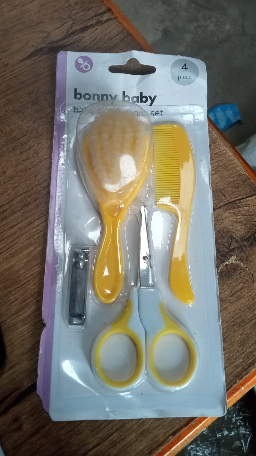 Born Baby Health Care Kit 4 in 1 Nail Clipper Brush Comb Scissors  (4 Pcs Set)
