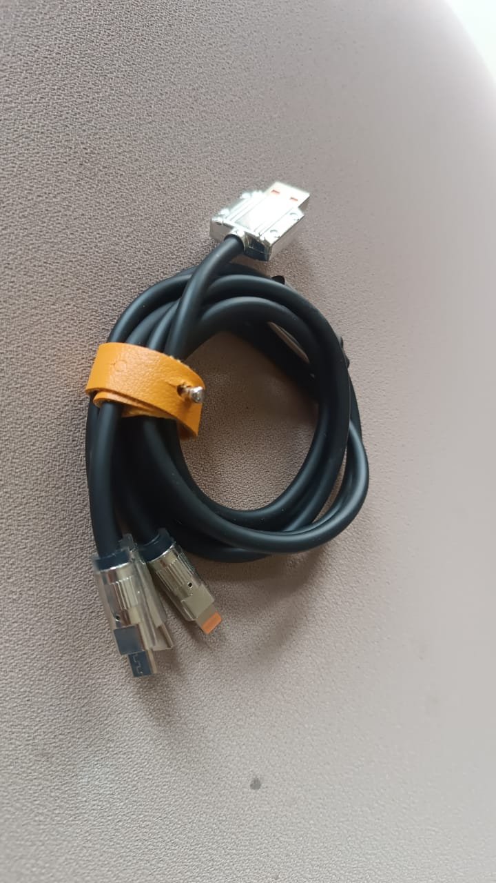 3 in 1 Multi Super Fast Charging Cable (1 Pc / 2 Mtr.)