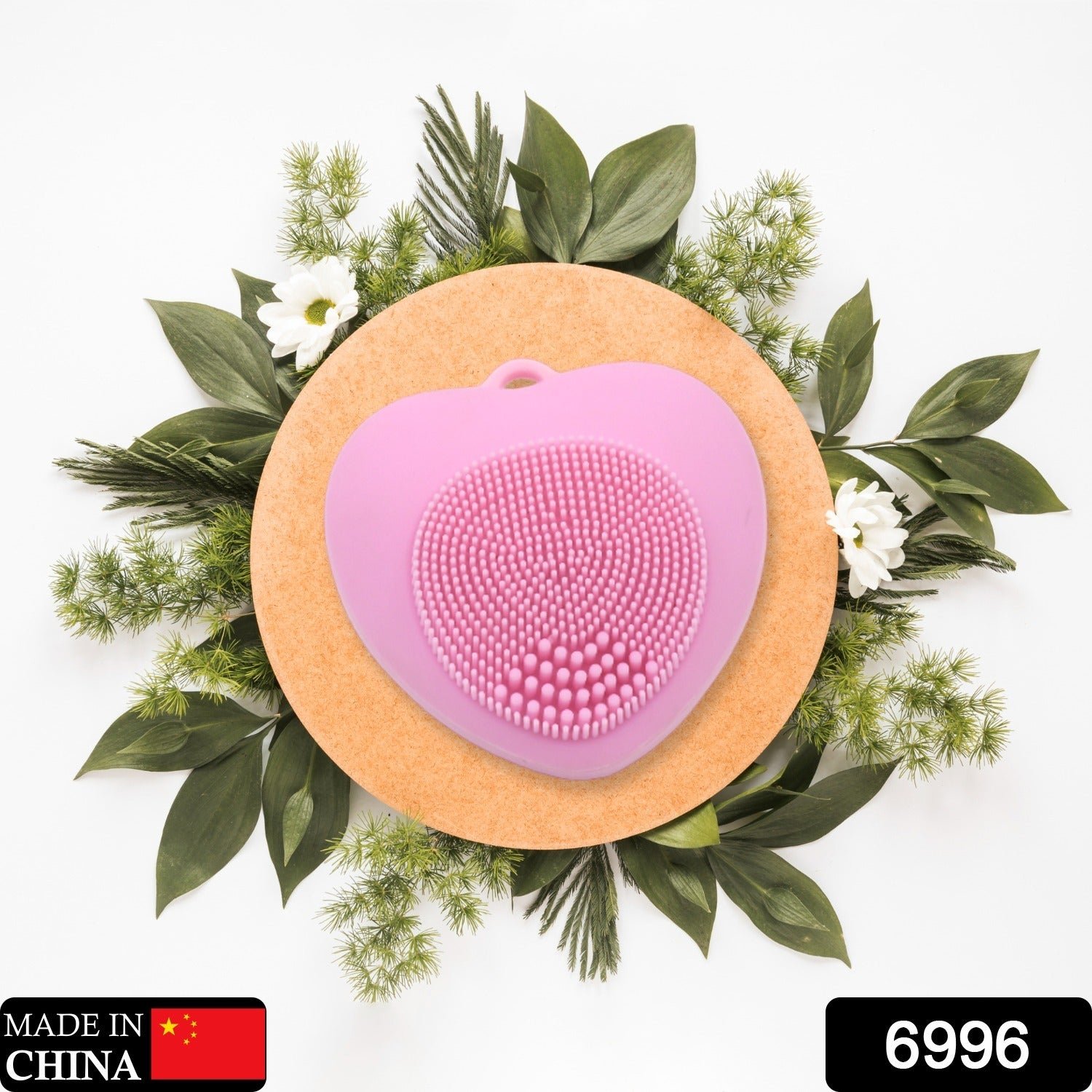 Heart-Shaped Silicone Face Wash Brush – Facial Cleansing Scrubber for Women