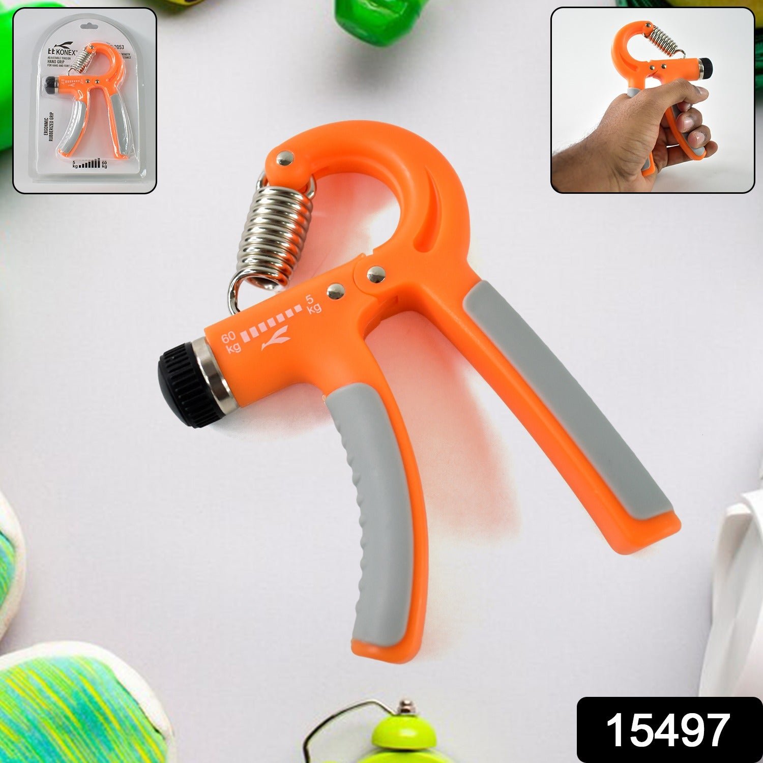 Konex Adjustable Hand Grip Strengthener – 5kg to 60kg Resistance (1 Pc)