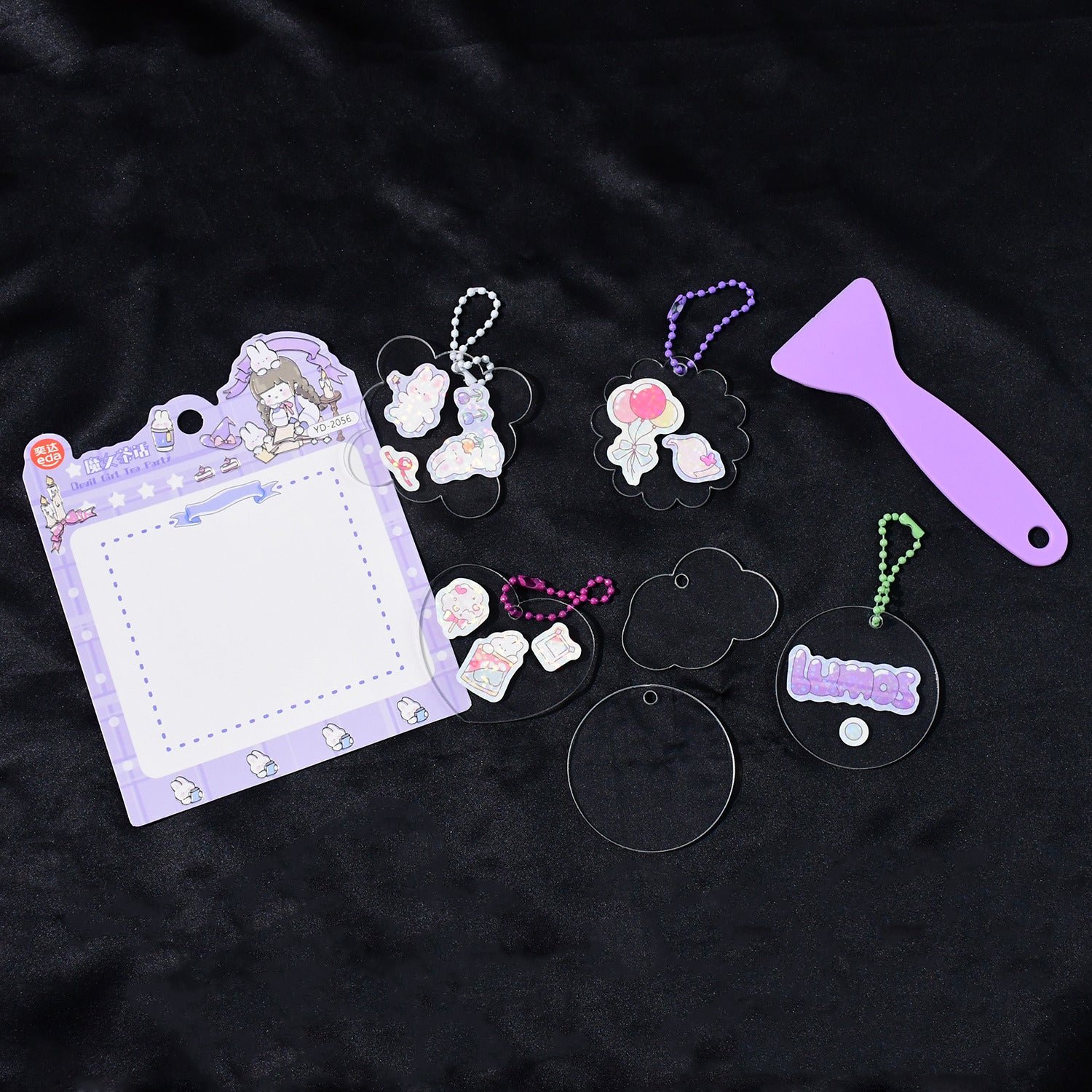 DIY Shrink Art Keychain Making Kit for Kids (1 Set)