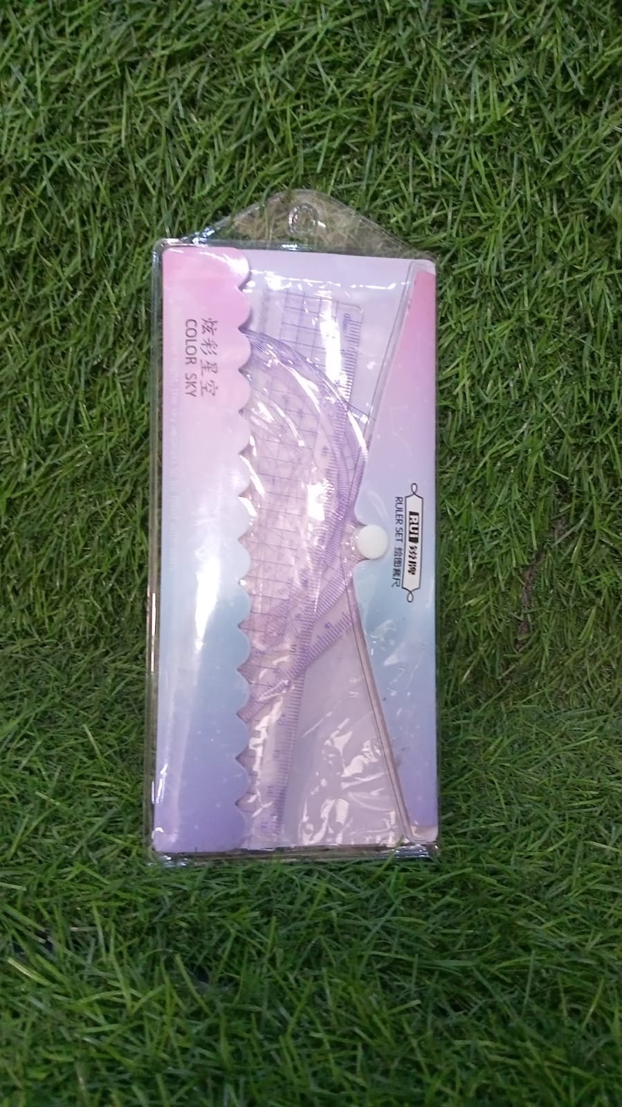 4 Pcs Ruler Suit Stationery Set for School Student Office