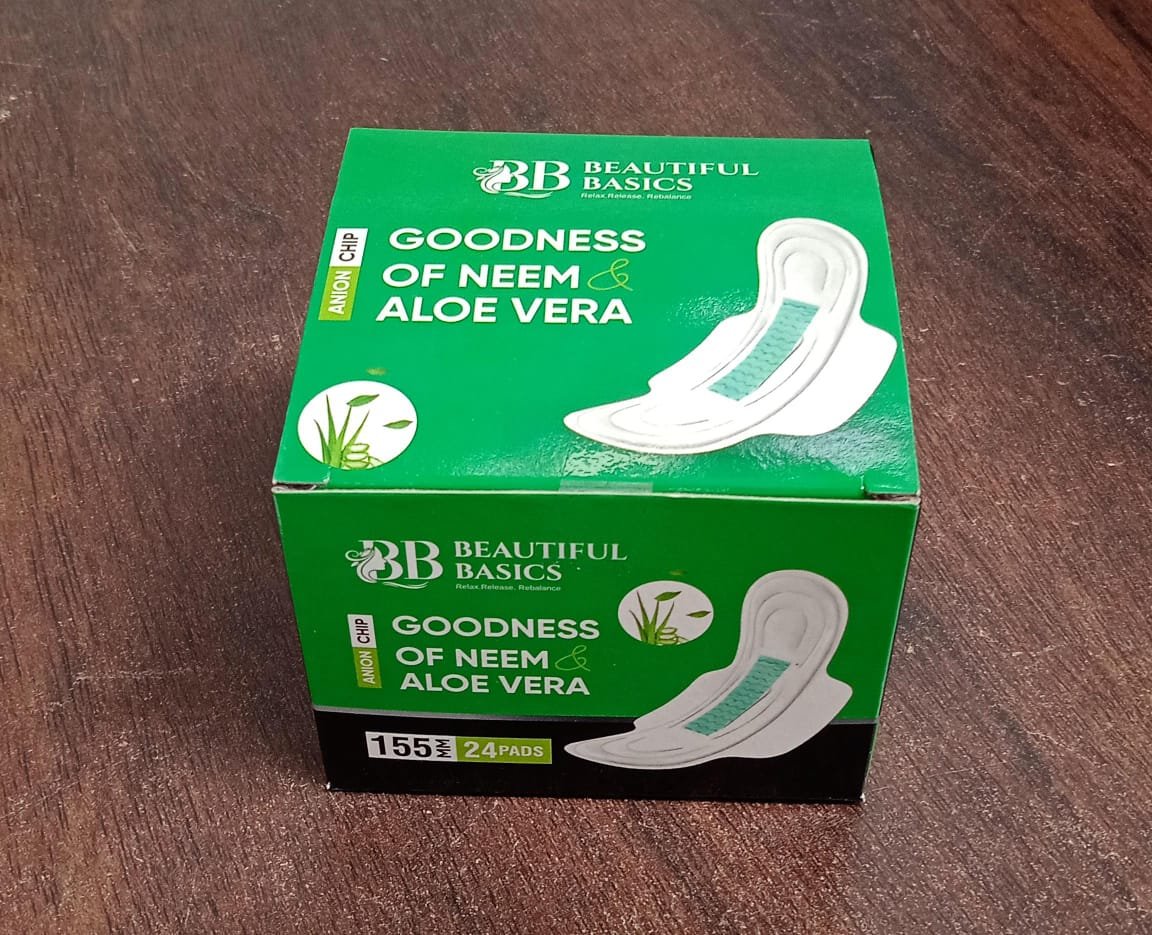 Sanitary Pantyliners with Neem & Aloe Vera – Ultra Thin (24 Pcs)