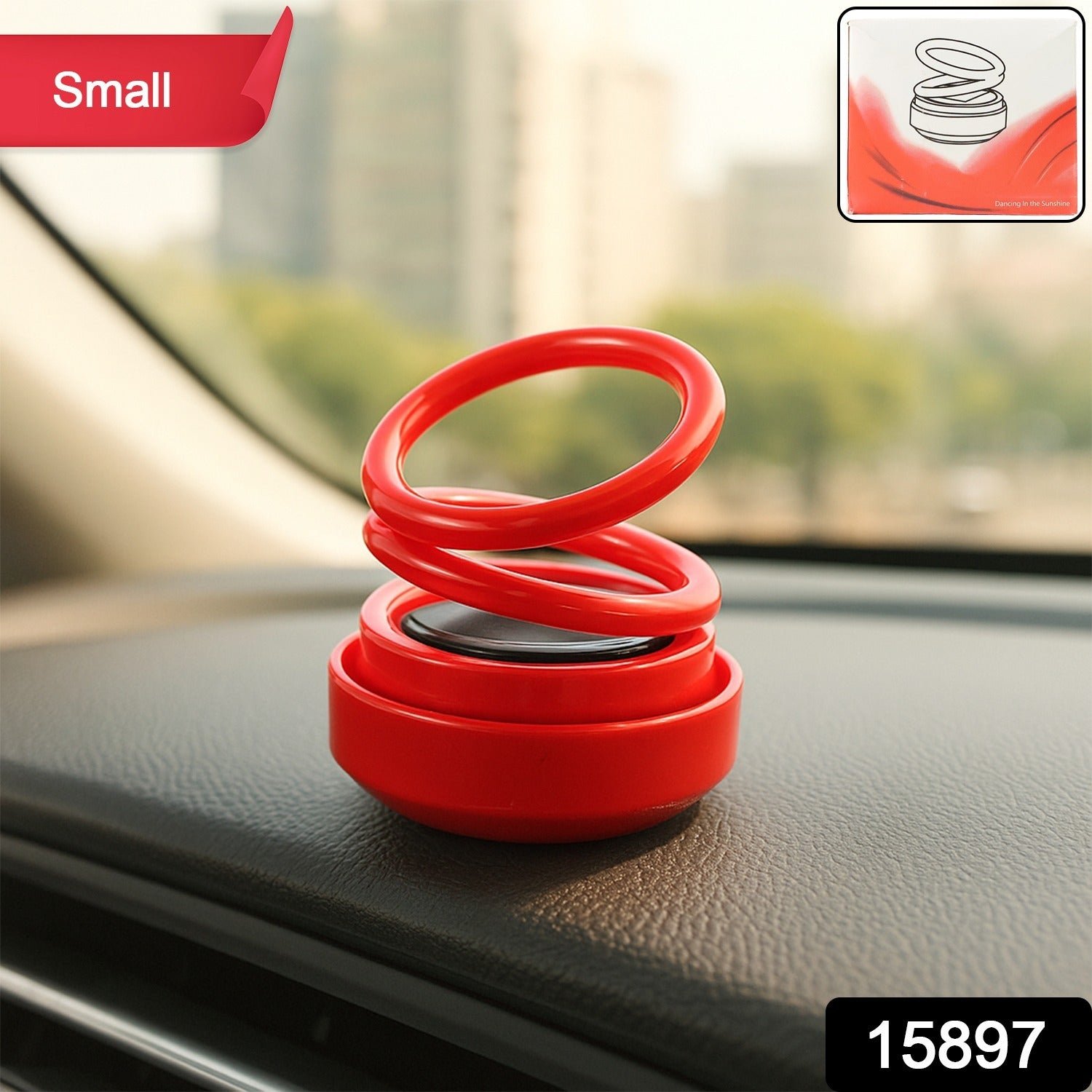 Small Solar Car Aroma Air Freshener (1 Pc)