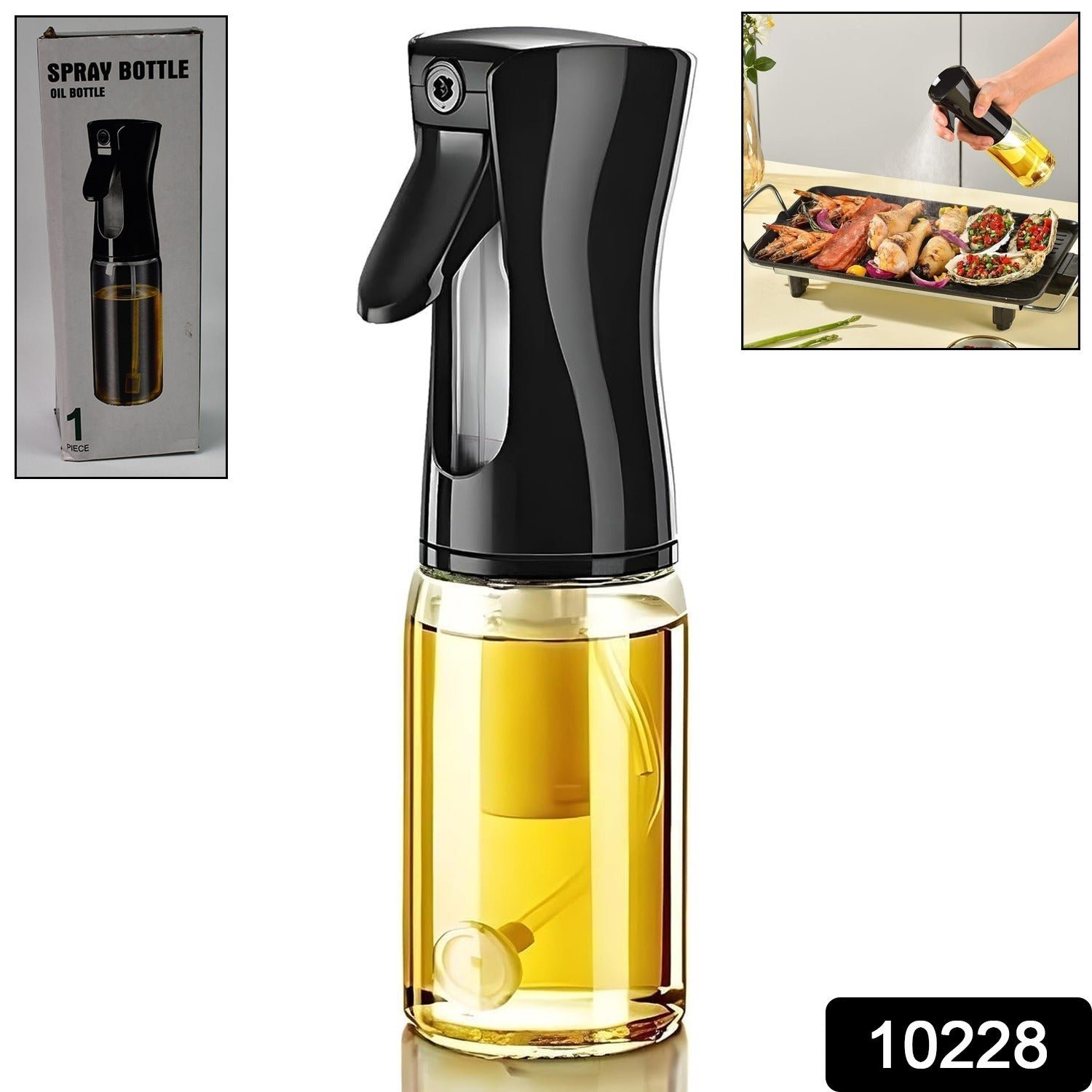 Plastic Oil Dispenser Bottle Spray (1 Pc / 200 ml Approx)