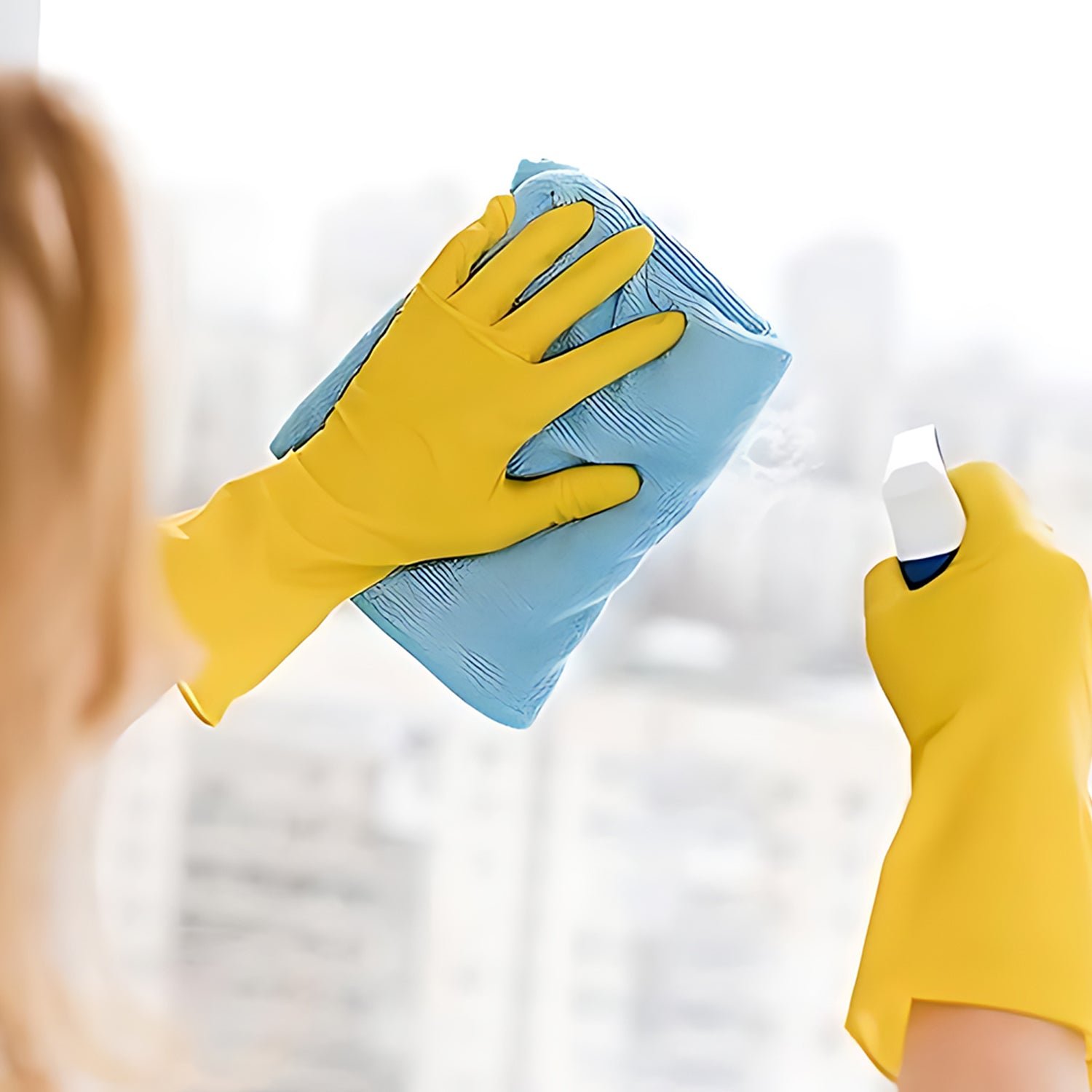 Premium Latex Household Cleaning Gloves (1 Pair)