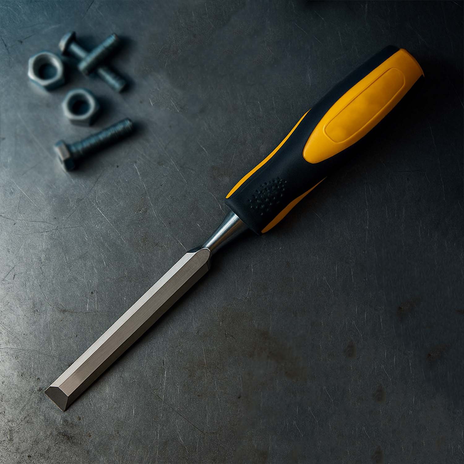 Heavy-Duty Woodworking Chisel with Ergonomic Handle (25mm / 1 Pc)