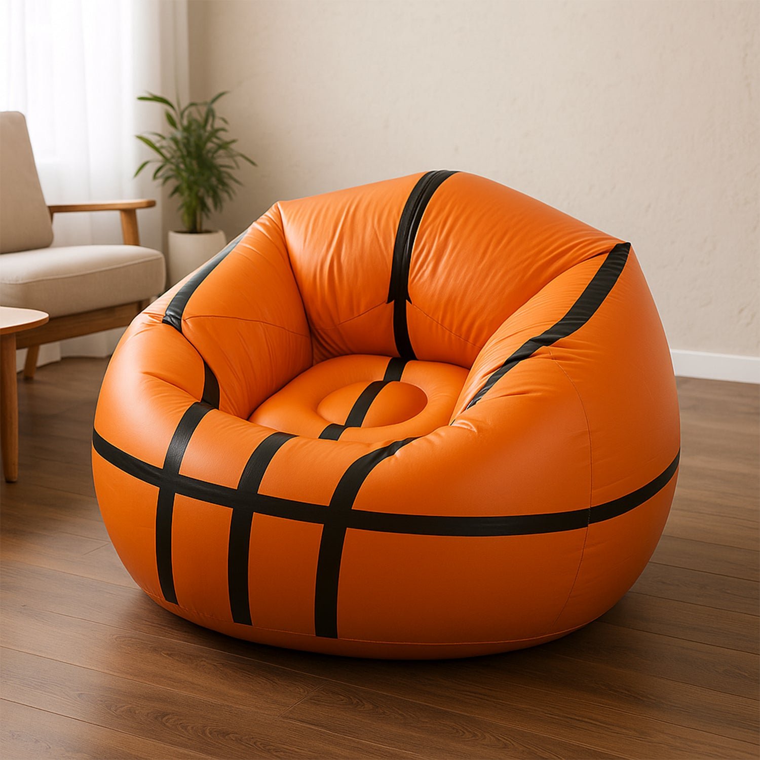 Foldable Cartoon Style  Sofa Chair Ball Chair for Adults Kids Size 110×85 cm