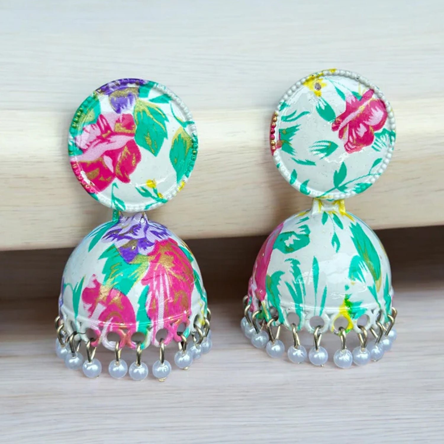 Jhumka Earrings / Buti for Women & Girls (1 Pair / Mix Color & Design)