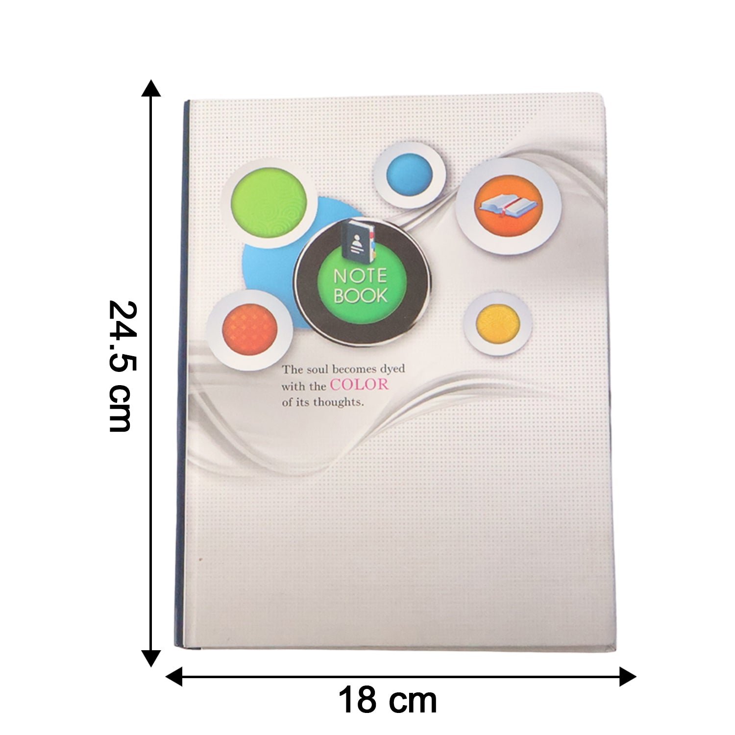 Hardbound Ruled Notebook (1 Pc / 100 Pages / 240x180mm)