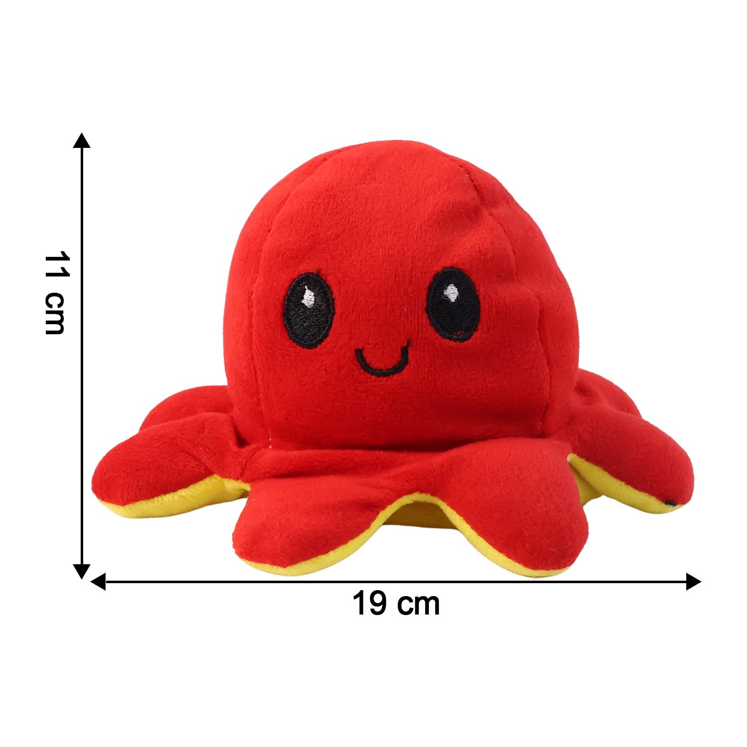 Reversible Octopus Mini Plush Toy  (1 Pc)