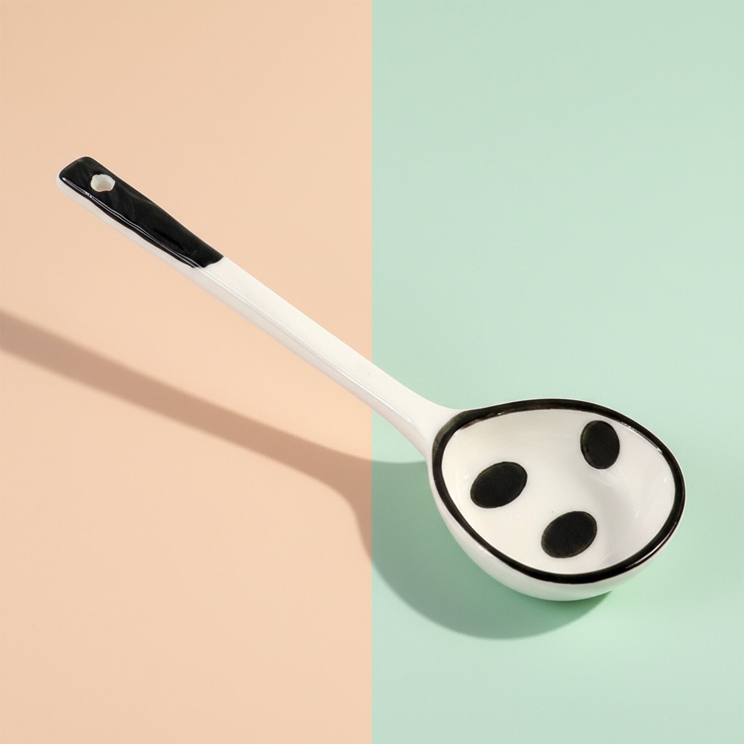 Premium 17 cm Heat-Resistant Ceramic Soup Ladle