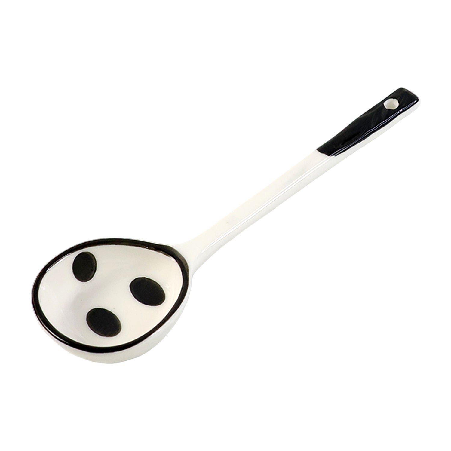 Premium 17 cm Heat-Resistant Ceramic Soup Ladle