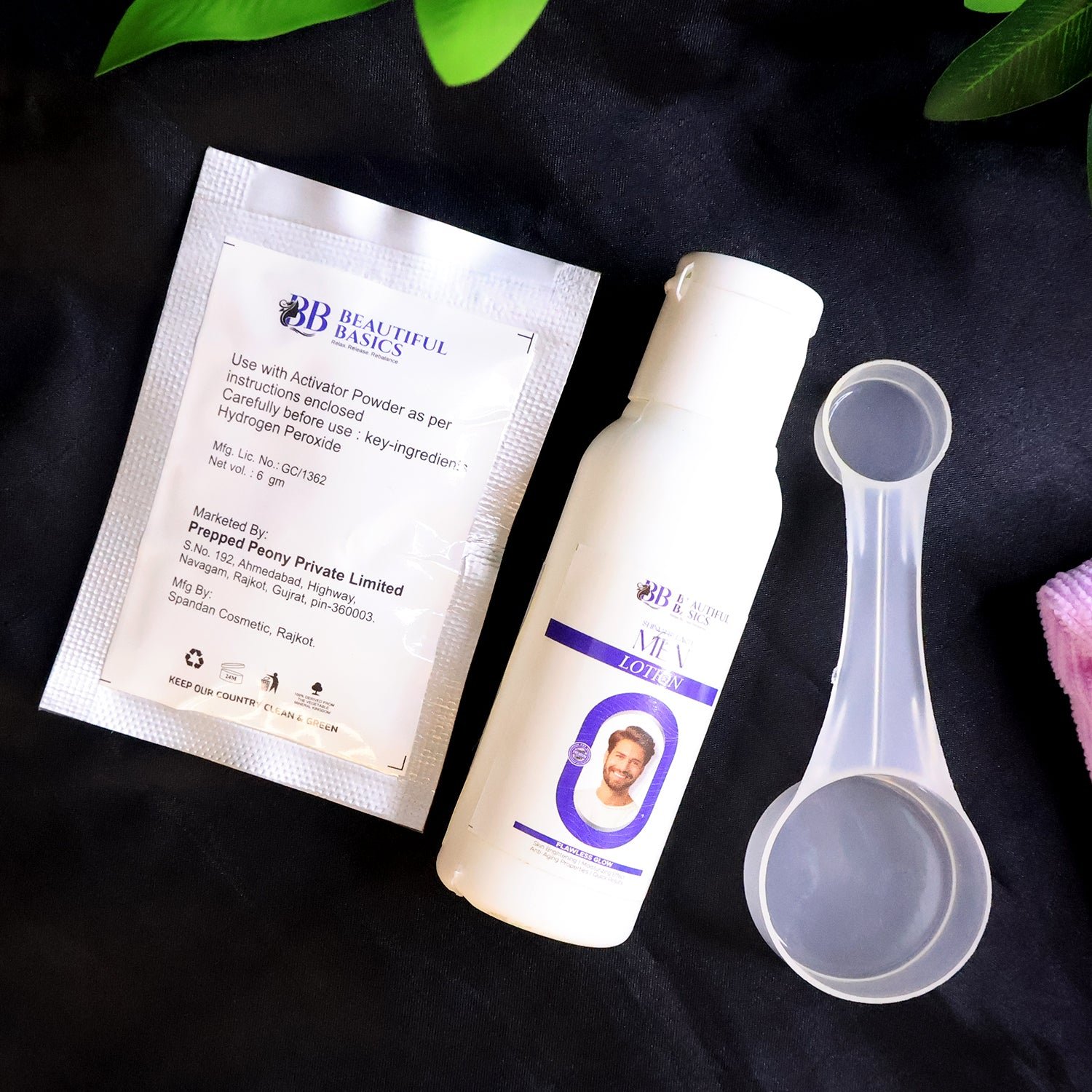 Beautiful Basics Men’s Simple Bleach Cream Kit (1 Set)