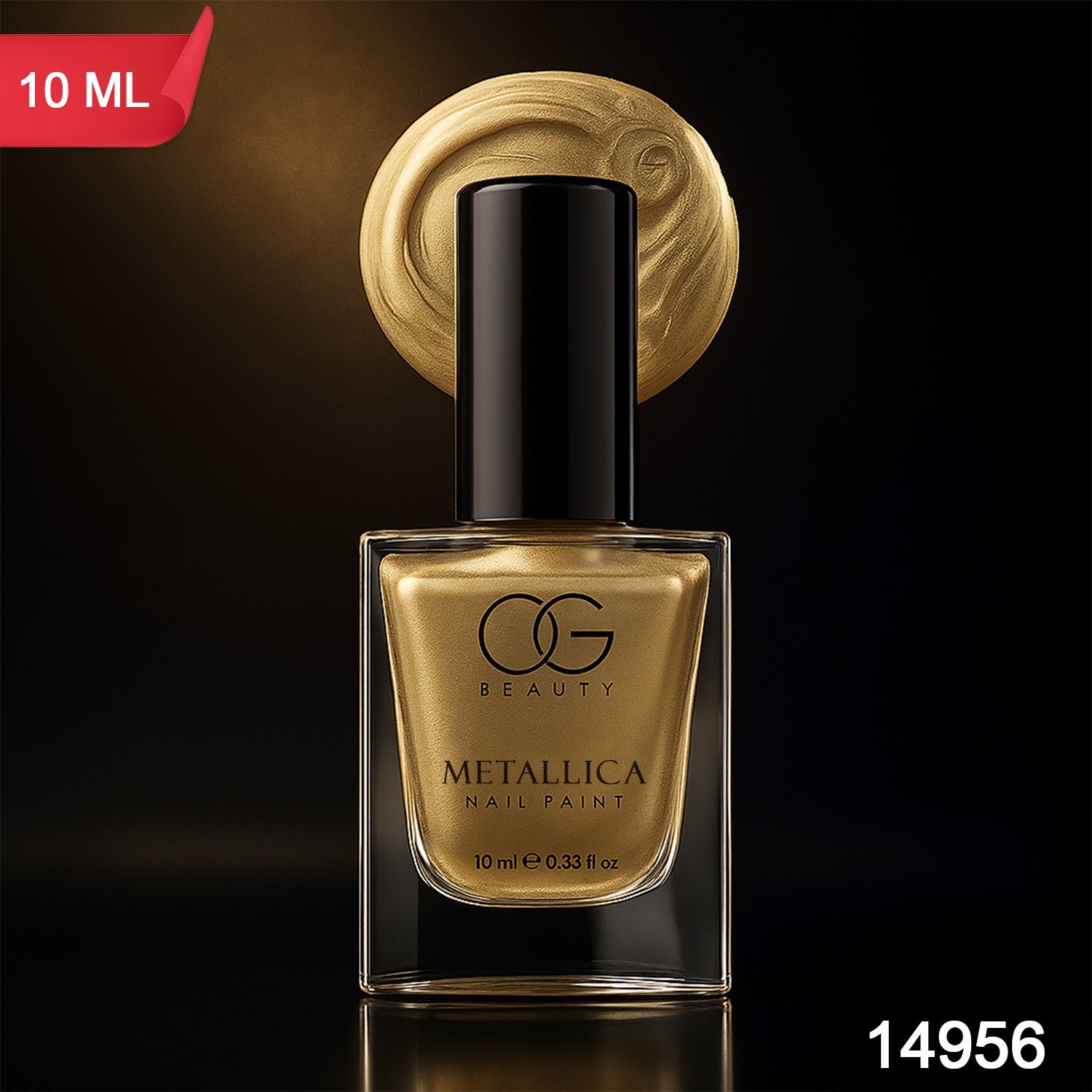 OG Beauty Premium Canvas Gold Metallica Nail Polish (1 Pc / 10 ML)
