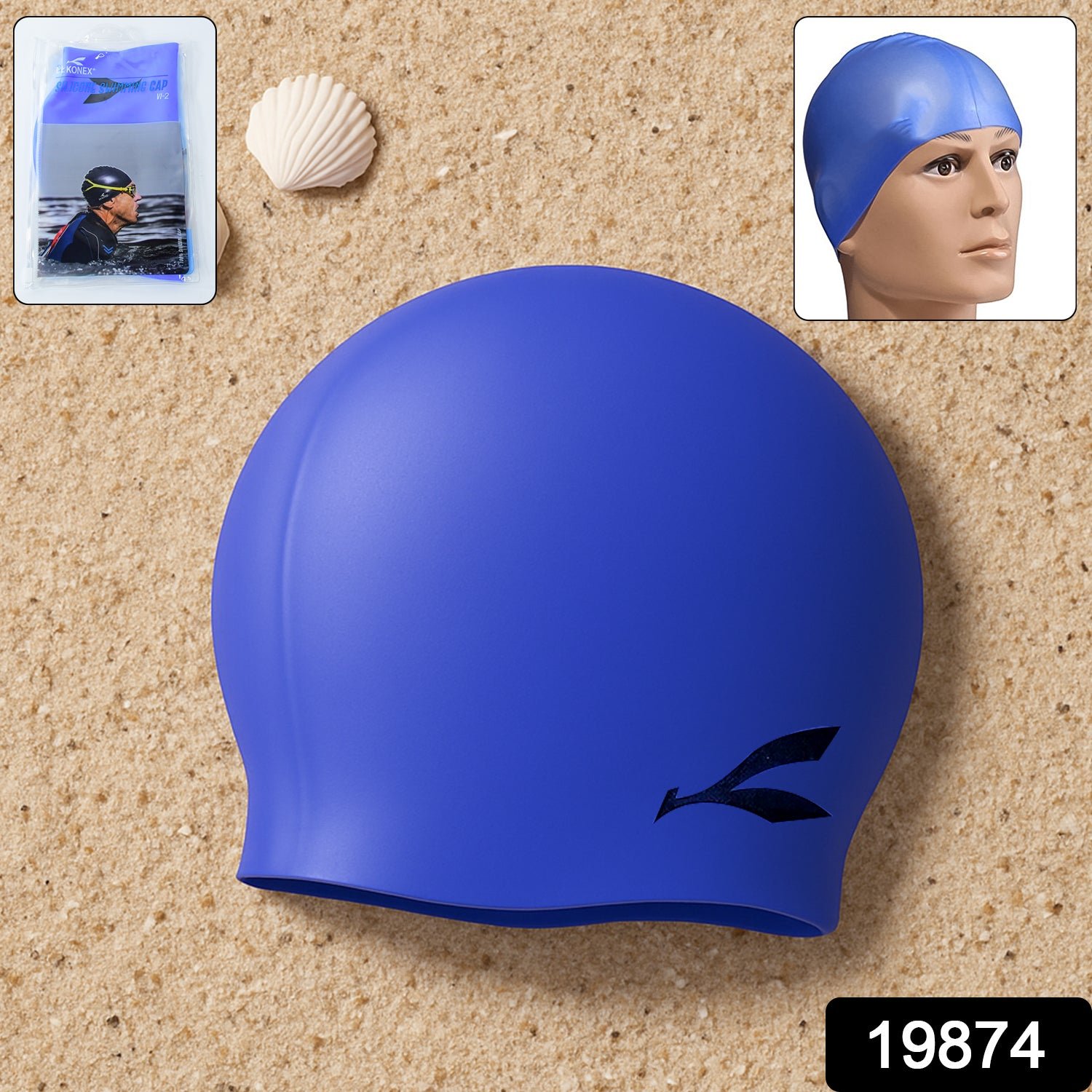 Konex Silicone Swimming Cap (1 Pc)