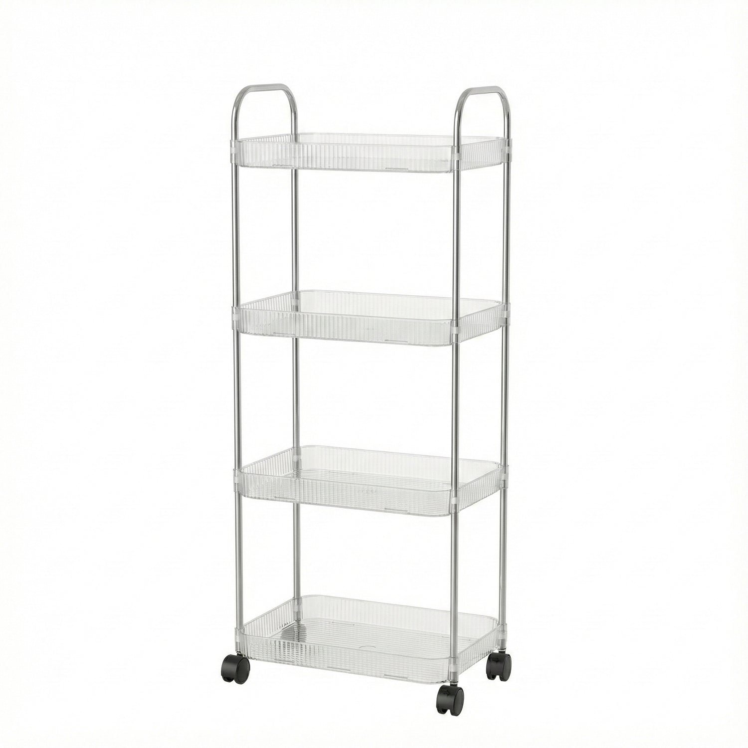 4 Layer Multipurpose Storage Trolley with Wheels