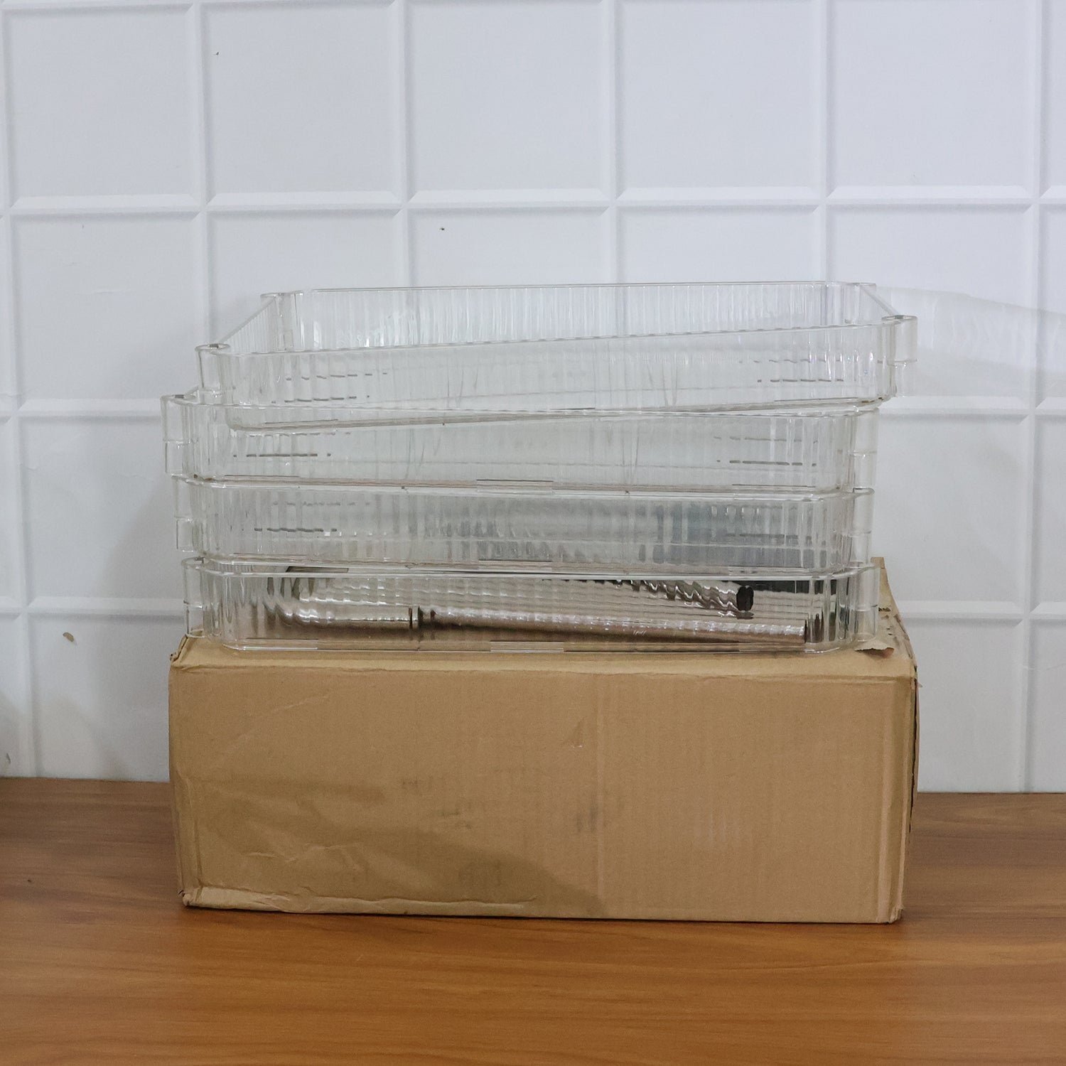 4 Layer Multipurpose Storage Trolley with Wheels